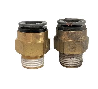 *Pk of 10* SMC 3/8 MPT to 1/2 NT Straight Connector - P/N SMCKV2 H13 36S (6627922378838)