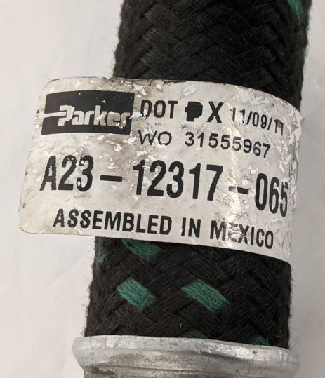 Parker 64 ½" Transmission Assembly #16 Oil Cooler Hose - P/N: A23-12317-065 (6712544952406)