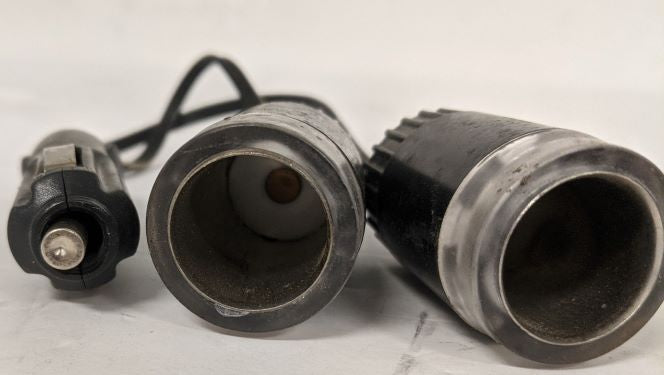*Lot of 3* Used Cigarette Lighter 2-Way Splitter Y Adapter w/ Extension (6713998573654)