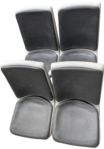 *Set of 2* RH and LH Gray Wall Mount Bus Bench Seats (6738012209238)