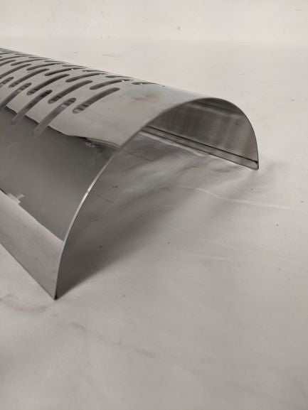 Used Freightliner LH 5" Stainless Steel ADR DC Heat Shield - P/N 04-24695-012 (6771065880662)