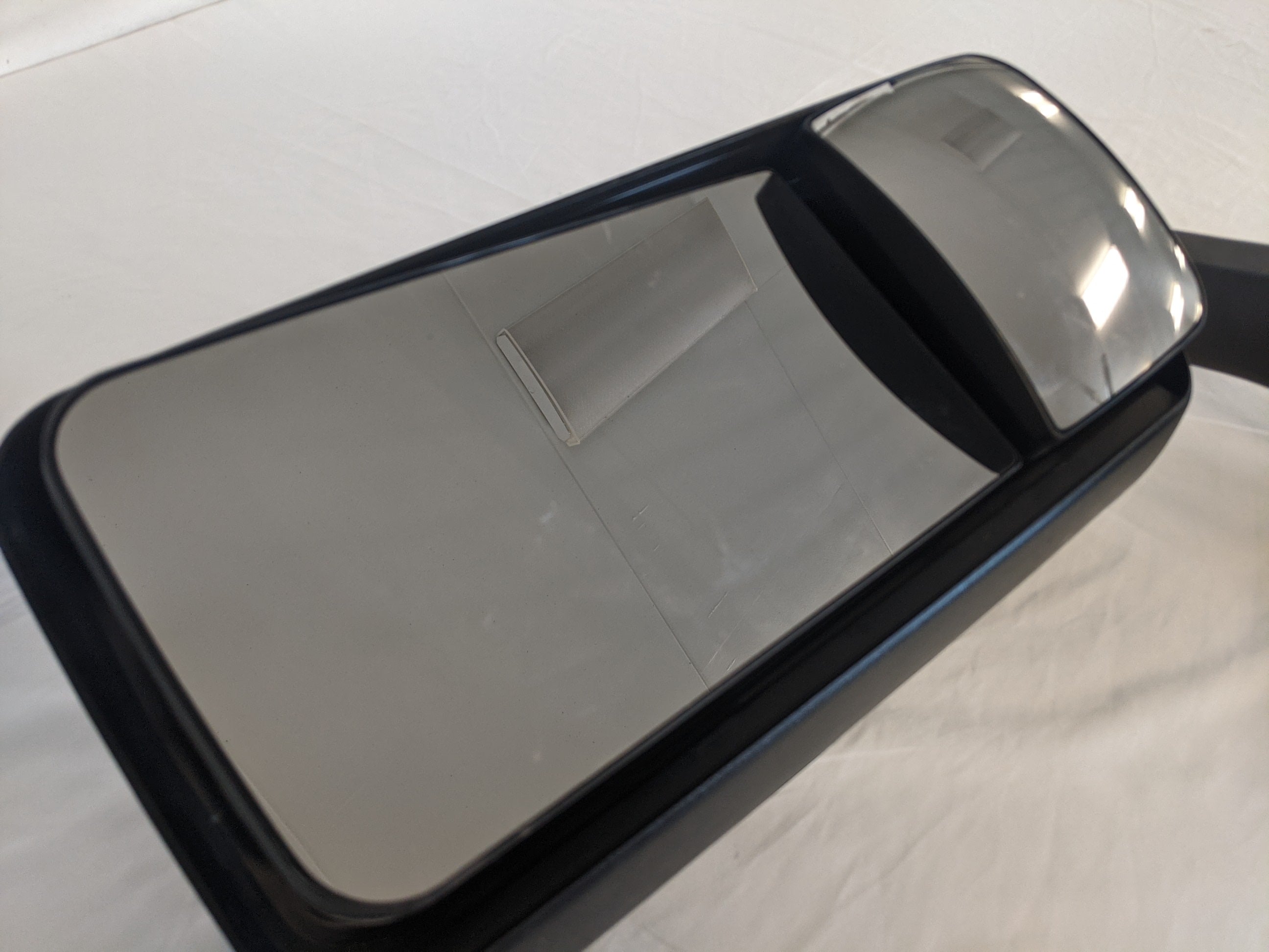 Damaged Freightliner P3 LH Black Rearview Mirror Assy - P/N A22-61257-009 (8262286770492)