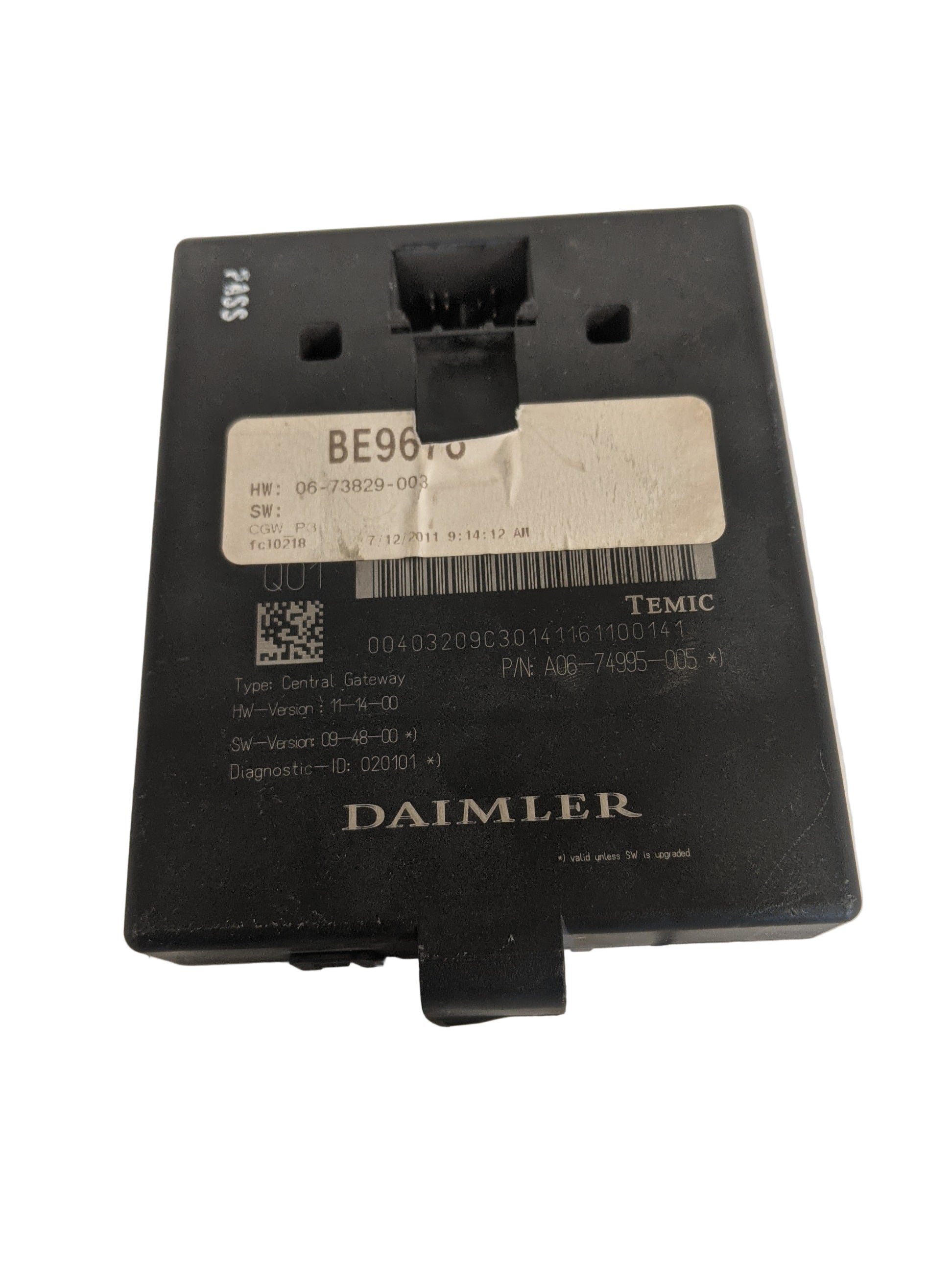 Used Daimler Multiplexing Interface ECU - P/N A06-74995-005 (8266869473596)