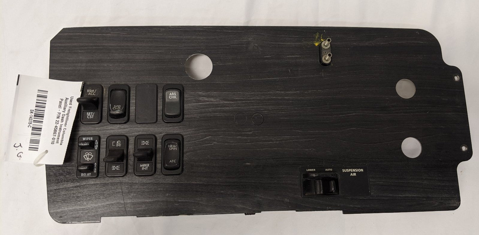 Used Freightliner Columbia Auxiliary Dash Instrument Panel - P/N 22-45867-010