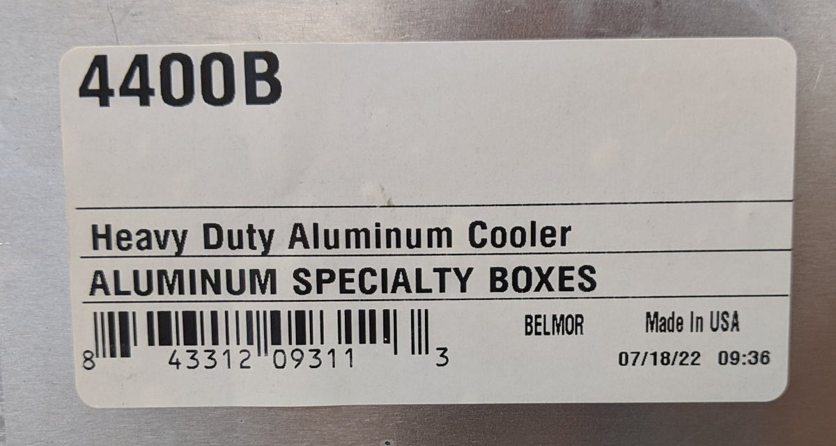 Belmor 48 Qt. Diamond Aluminum Cooler - P/N BLR 4400B