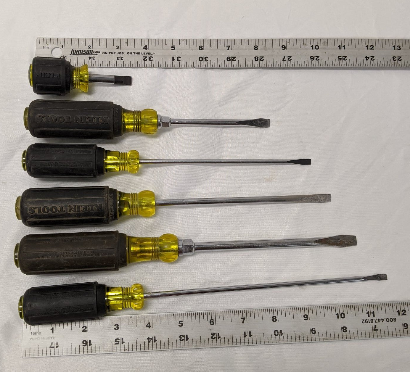 Klein Flathead Screwdriver Set (6-Piece) - Used