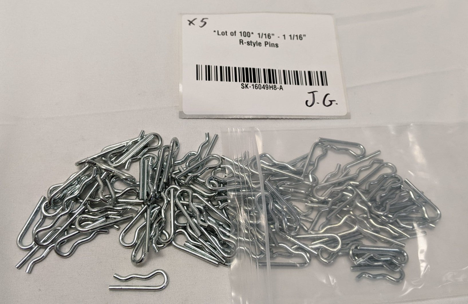 *Lot of 100* 1/16" - 1 1/16" R-style Pins