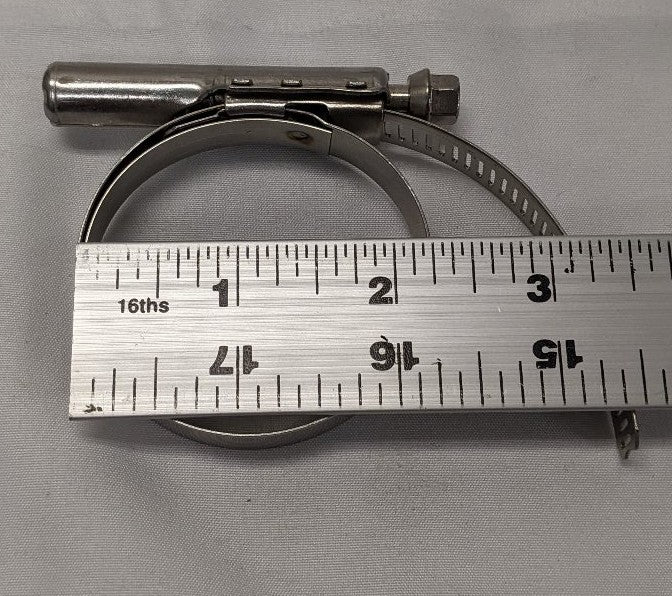 *Lot of 5* New 2-3/16 - 3-1/4" (56-82 MM) Stainless Steel Hose Clamps