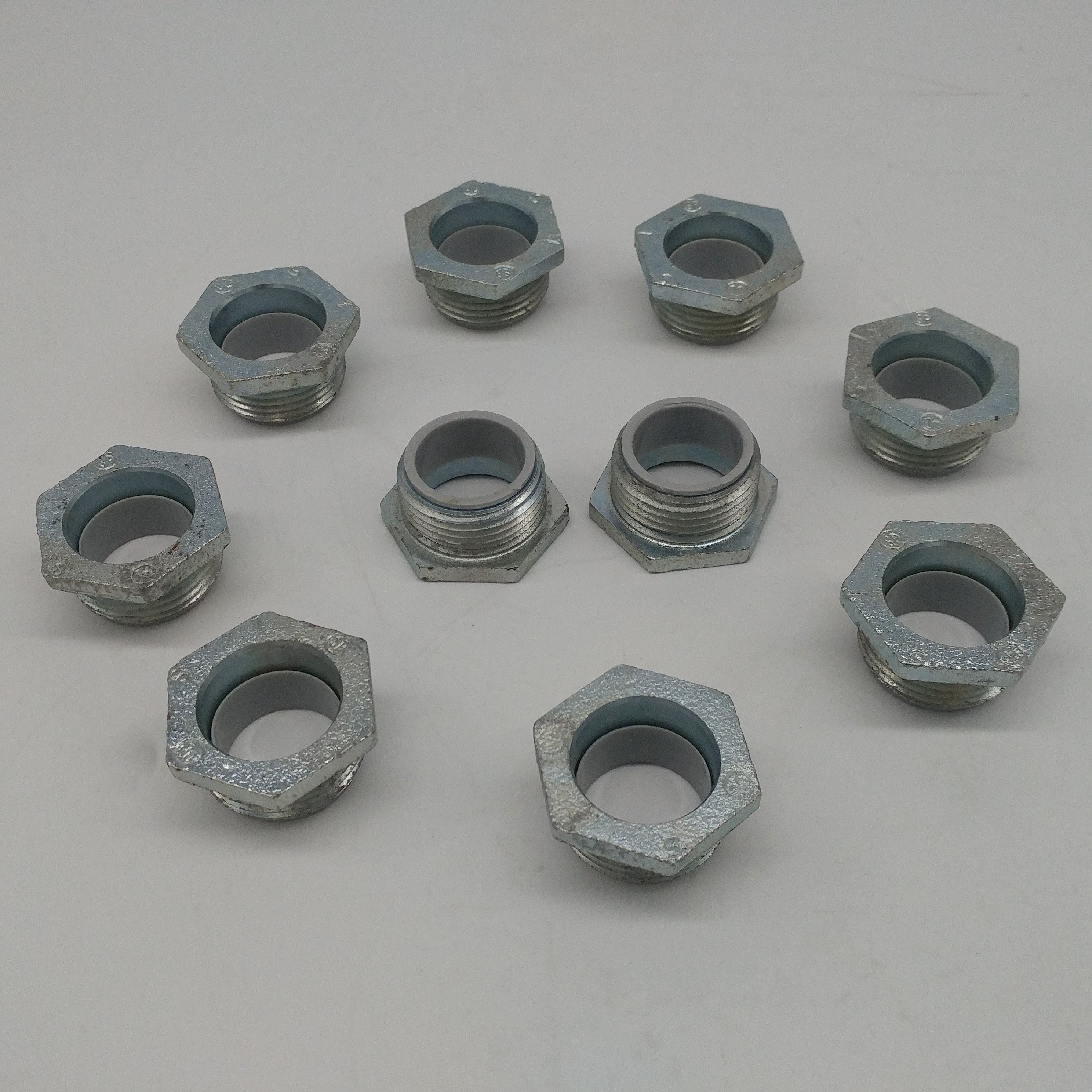 *Lot of 10* Eaton Crouse Hinds Series 1" Iron Nipple - P/N  1052 (9091382608188)