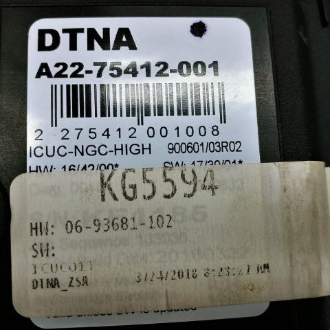 Freightliner 6-Gauge Instrument Cluster-MPH (Some Damage) - P/N  A22-75412-001 (8757567848764)