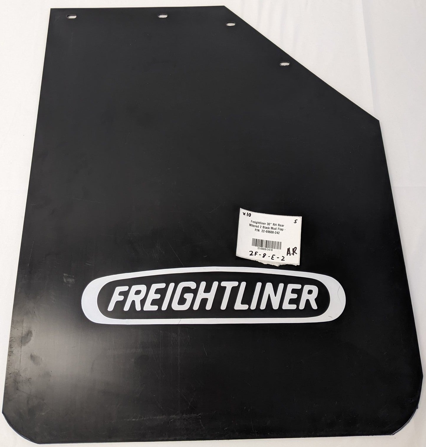 Freightliner 30" RH Rear Black Mud Flap Mitered 2 | 22-69608-242