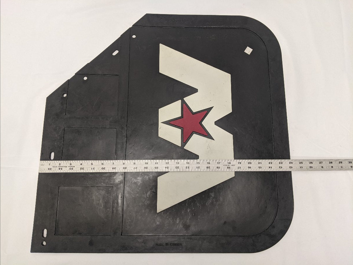 Western Star RH 24" Rear Mud Flap w/ Logo | 22-69557-021