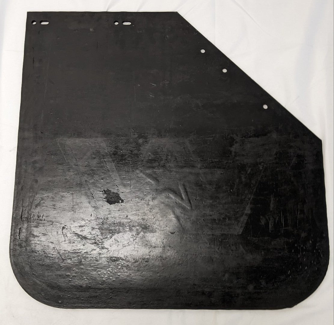 Western Star 24" LH Mitered Black Mud Flap Logo 22-69681-006