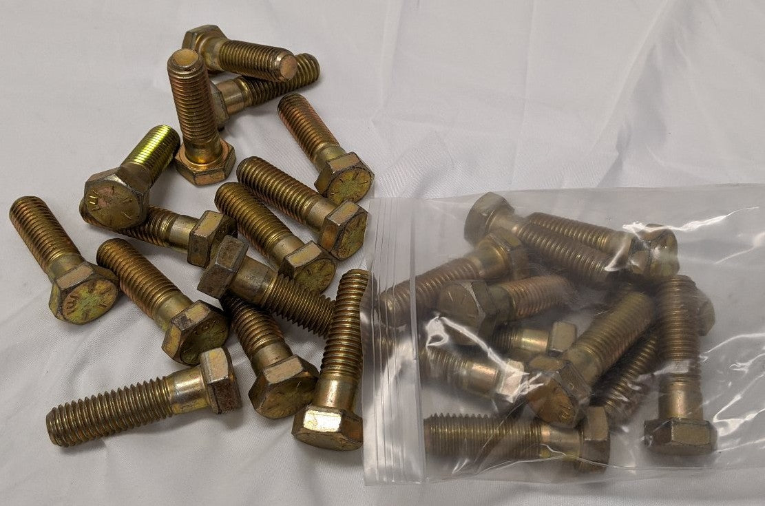 *Lot of 25* New 5/8"-11 x 2 1/4" Partly Threaded Coarse Grade 8 Steel Hex Bolts