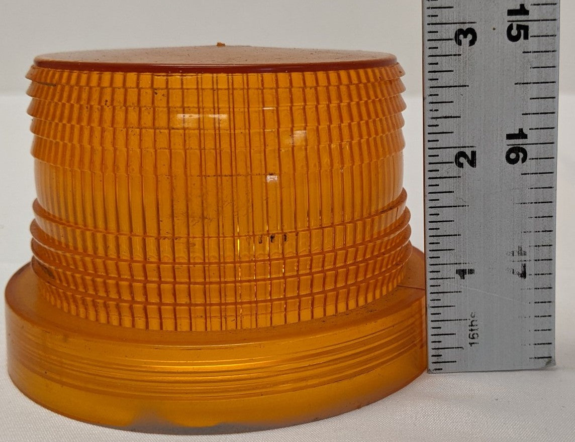 Used Grote 3" Amber Beacon Strobe Light Lens - P/N 98283