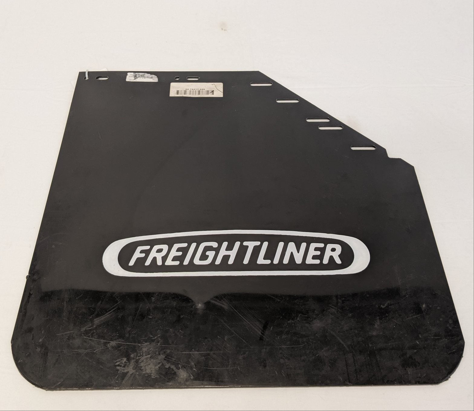 *Scratched* Freightliner RH Rear 24" Mitered Mud Flap w/ Logo - P/N 22-79217-220 (10131185762620)