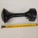 Go Air Horns Air Horn Assembly--12"--Black Round Weather Shield--1/4" Air Inlet (3961904595030)