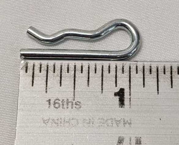 1/16" x 1-1/16" R-Style Hitch Cotter Pins Zinc | Lot/100