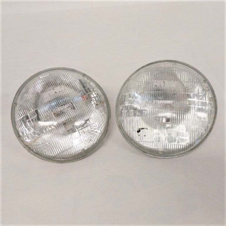 *Set of 2* Used Sylvania Dual Beam Sealed Beam Halogen Light - P/N  H6024 (8756779581756)