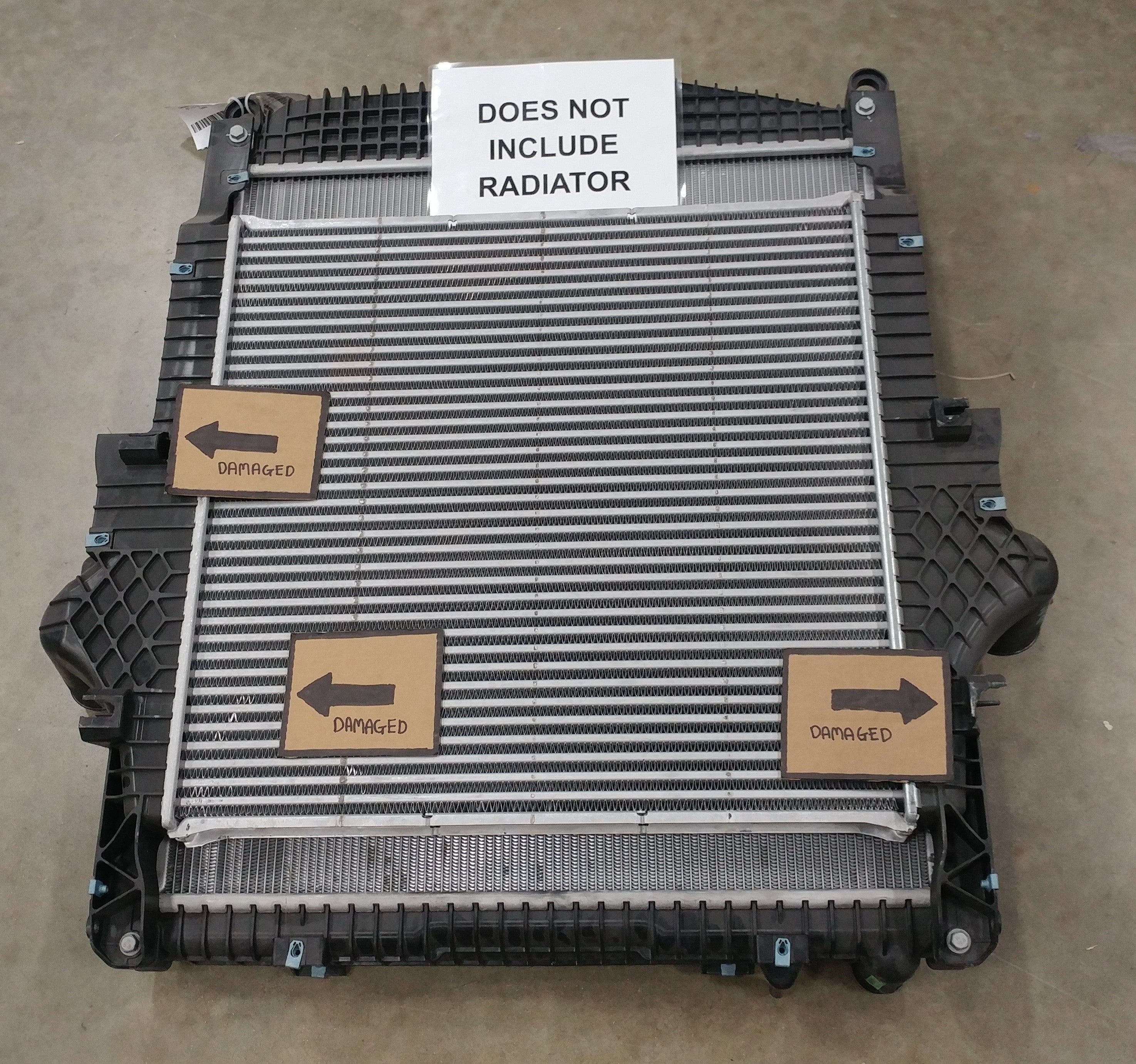 Damaged Freightliner M2 25 ¾" x 25 1/8" Charge Air Cooler - P/N  TXE 1030484C (8435010208060)