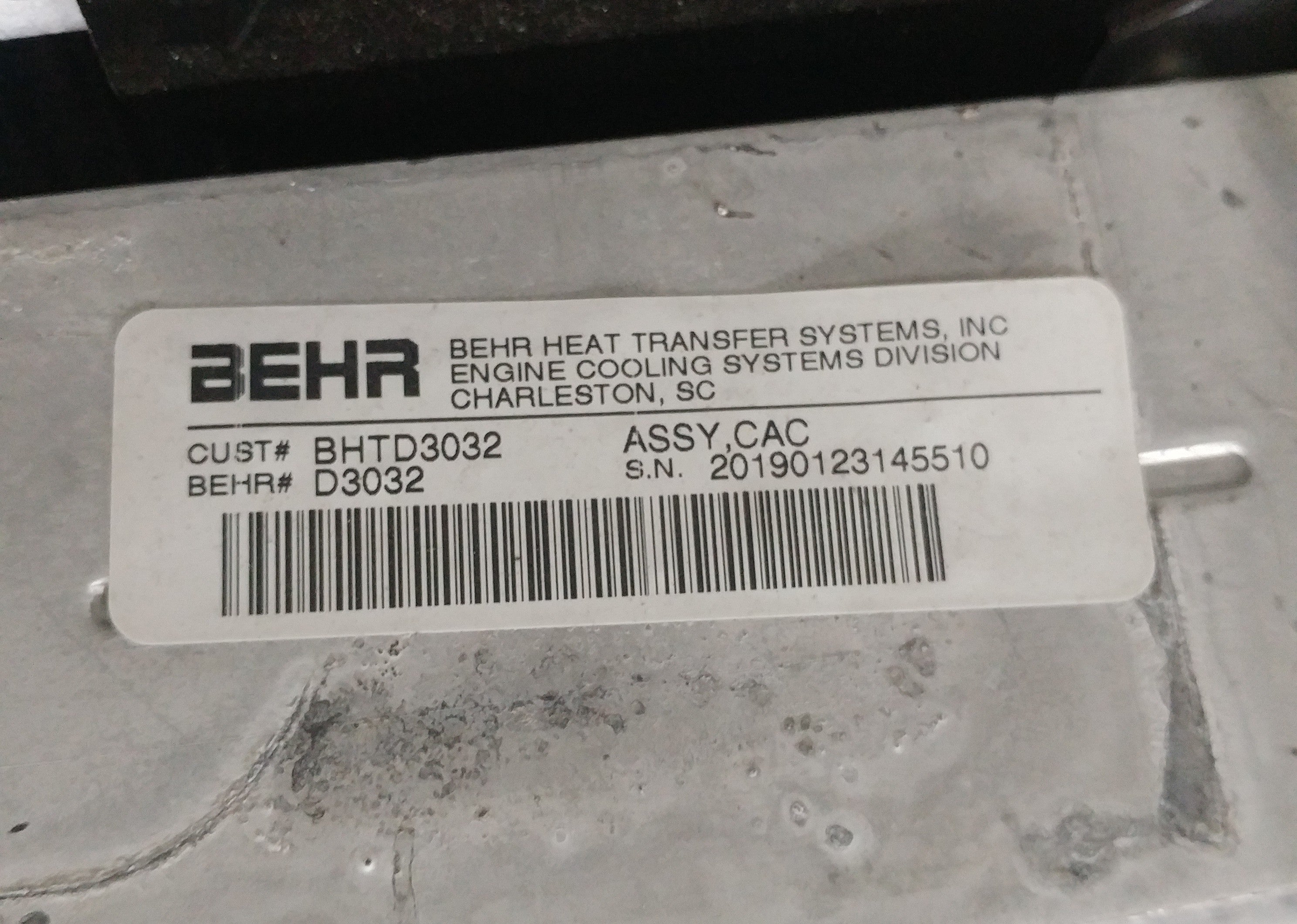 Damaged Freightliner M2 Radiator & CAC - BHT D3032 Assy - P/N: BHT P5926001 (8756286095676)