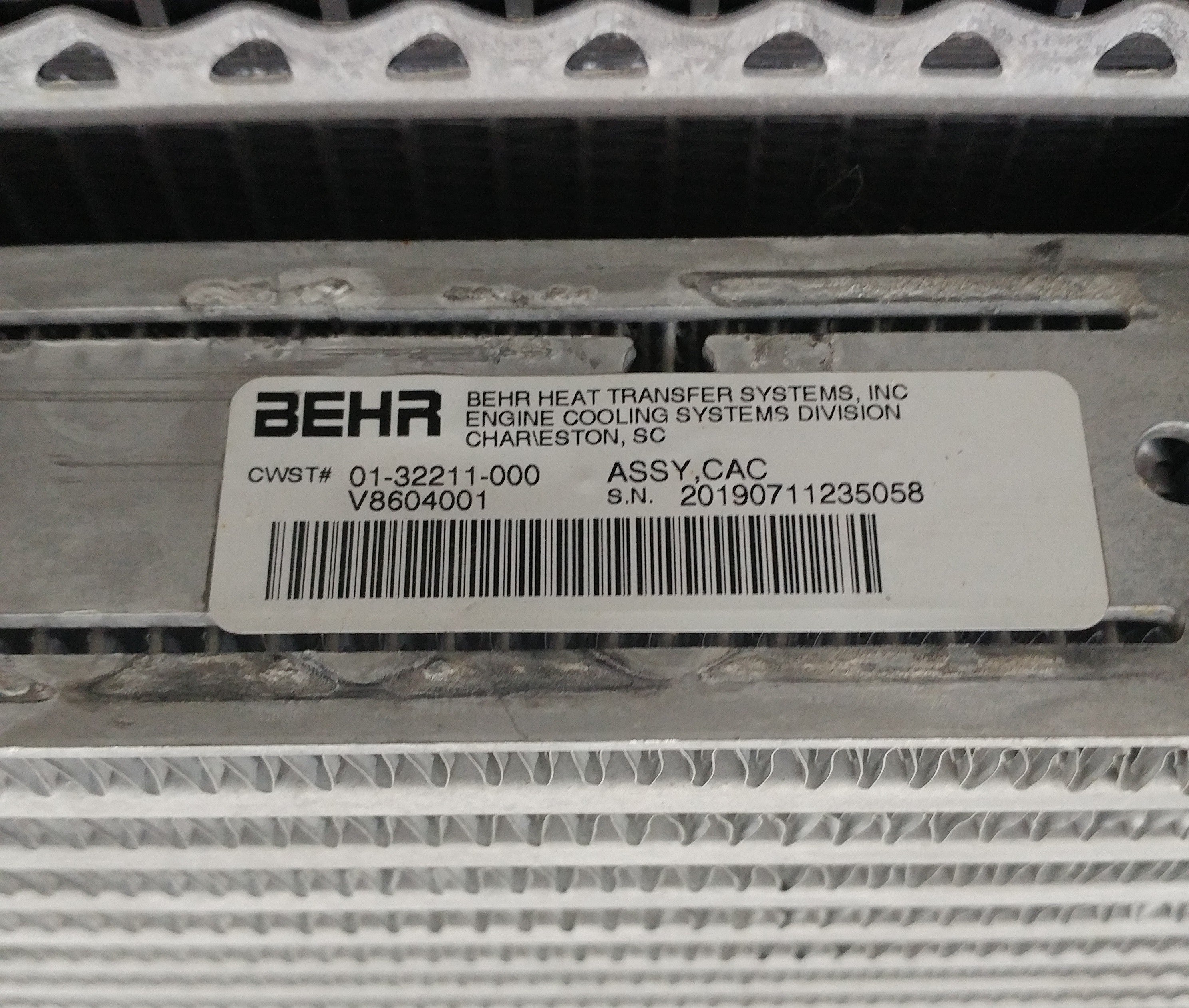 Freightliner M2 CAC - 01-32211-000 & Radiator Assembly - P/N  A05-30693-000 (8103763870012)