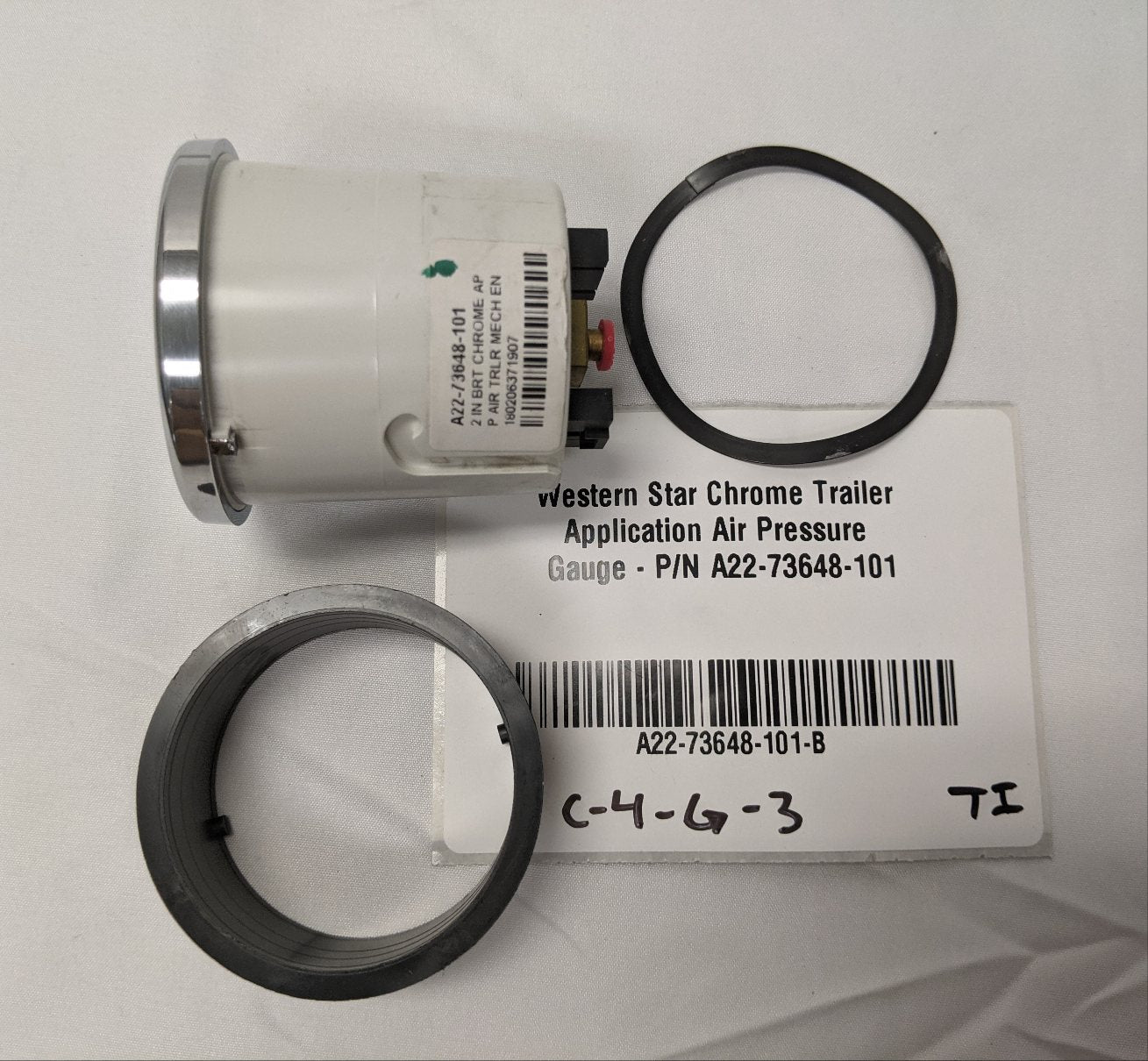 Western Star Trailer Application Air Pressure Gauge - A22-73648-101