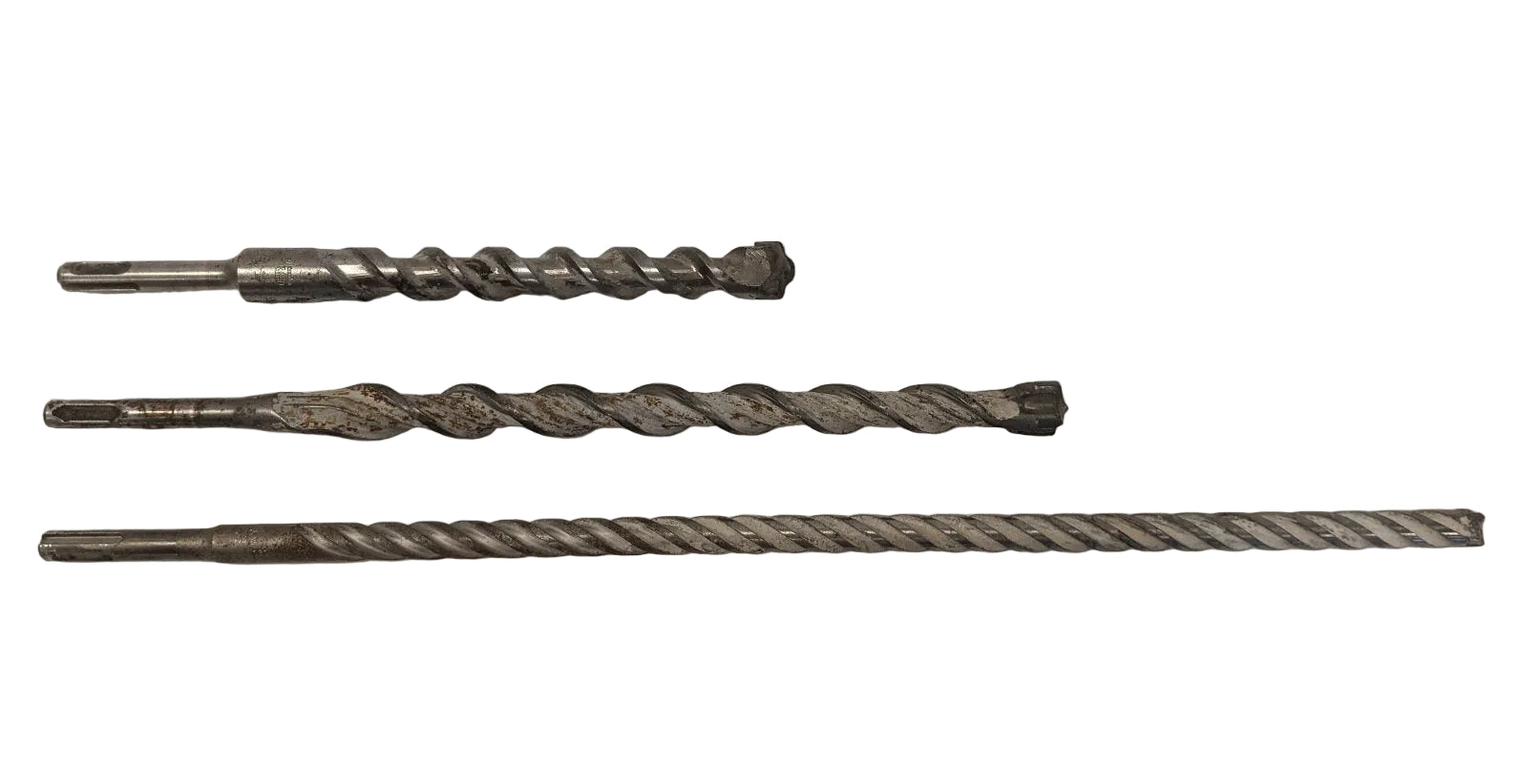 Masonry Drill Bits Lot of 3 | Hilti Bosch | SDS Plus | 1/2" & 3/4" | Tungsten Carbide