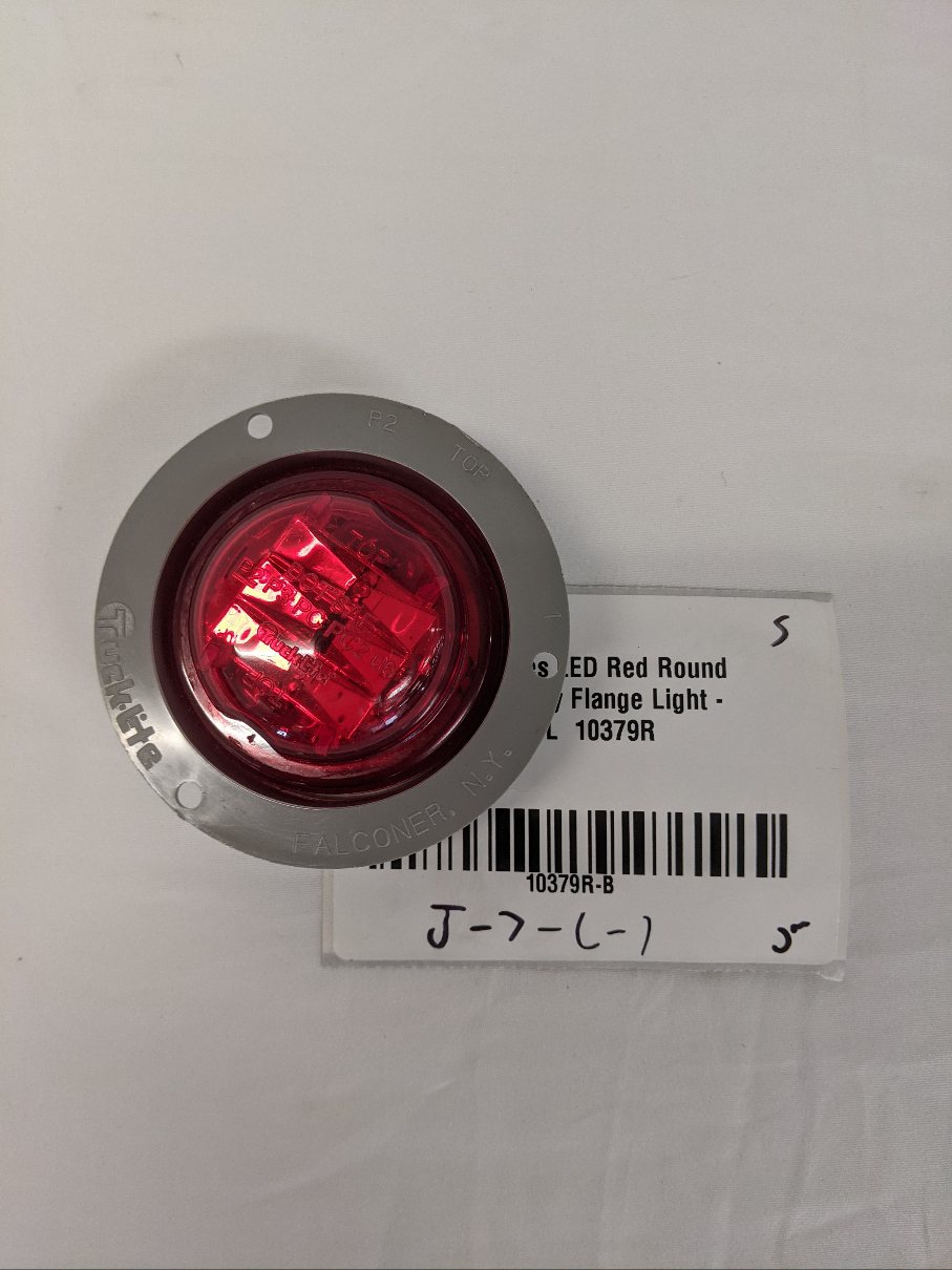 FRT 10 Series LED Red Round 12V With Grey Flange Light - P/N TL  10379R (10168314626364)