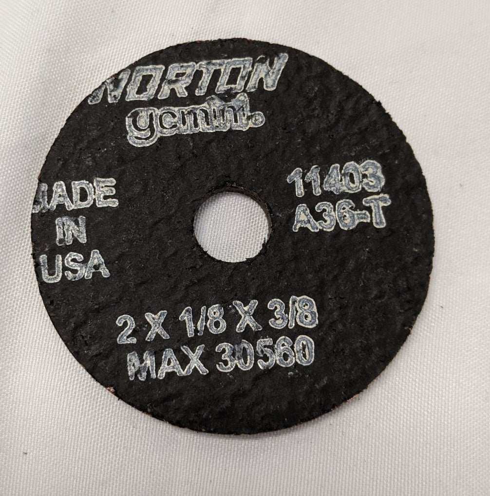 Norton Gemini 2" Grinding Wheel | Lot of 25 | A36-T | 30,560 RPM | Type 1