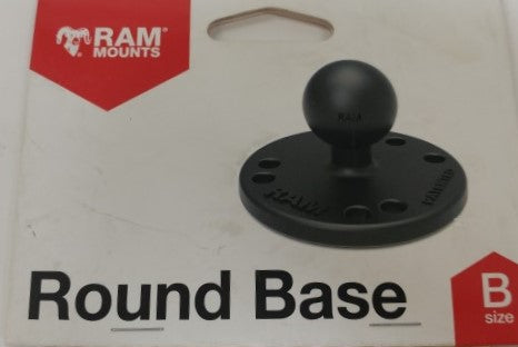 Ram Mounts 2.5" Round Base with AMPS Hole Pattern - Size B - RAM-B-202 (4023646158934)