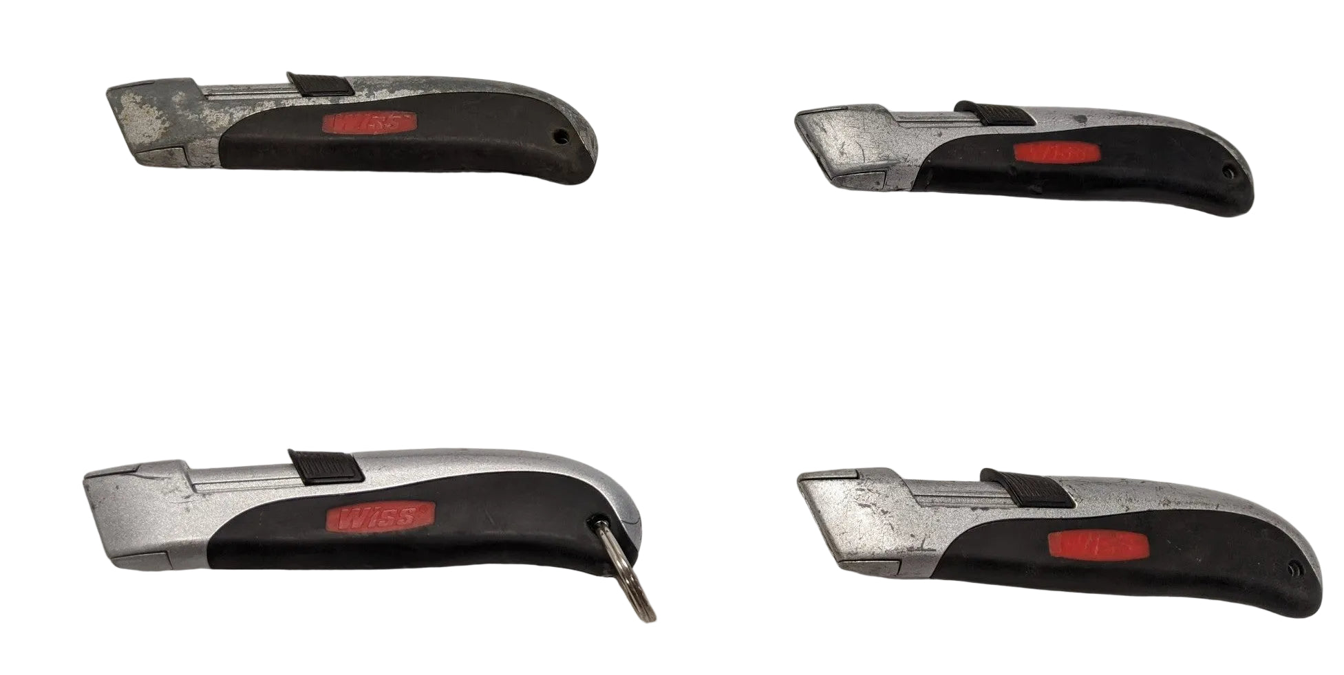 Wiss Auto-Retracting Safety Utility Knife Lot of 4 - Steel Body WKAR1