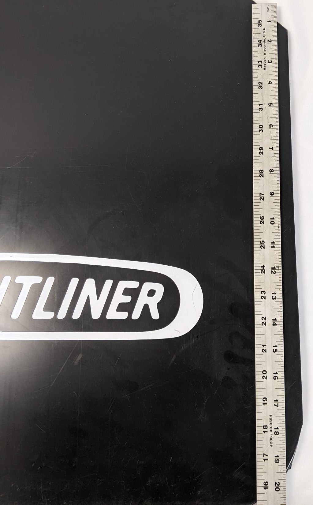 Freightliner 30" RH Rear Black Mud Flap Mitered 2 | 22-69608-242