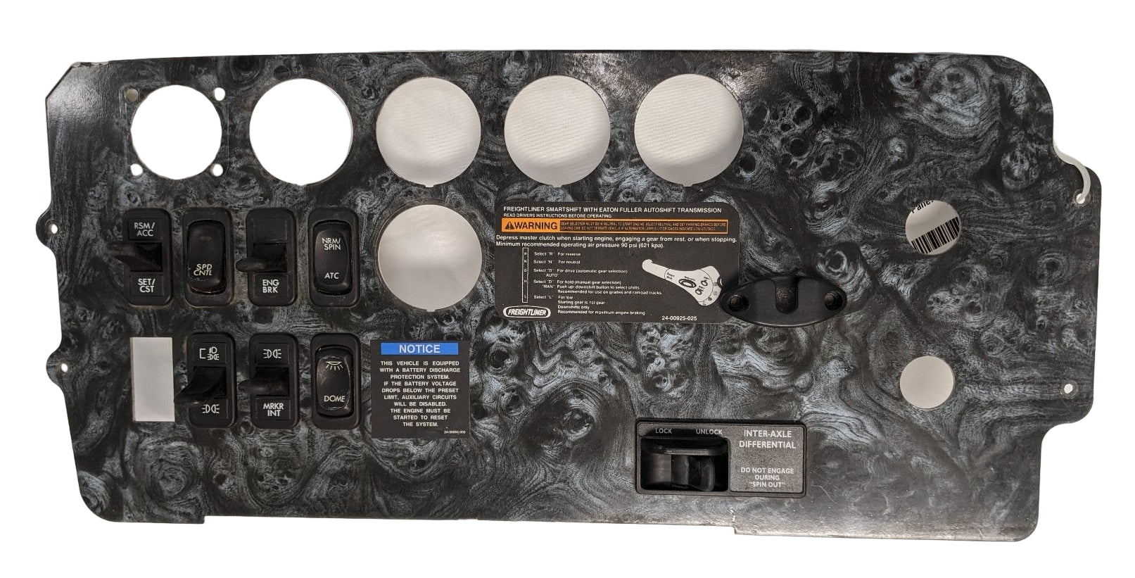 Freightliner Columbia Auxiliary Dash Instrument Panel - 22-45867-008