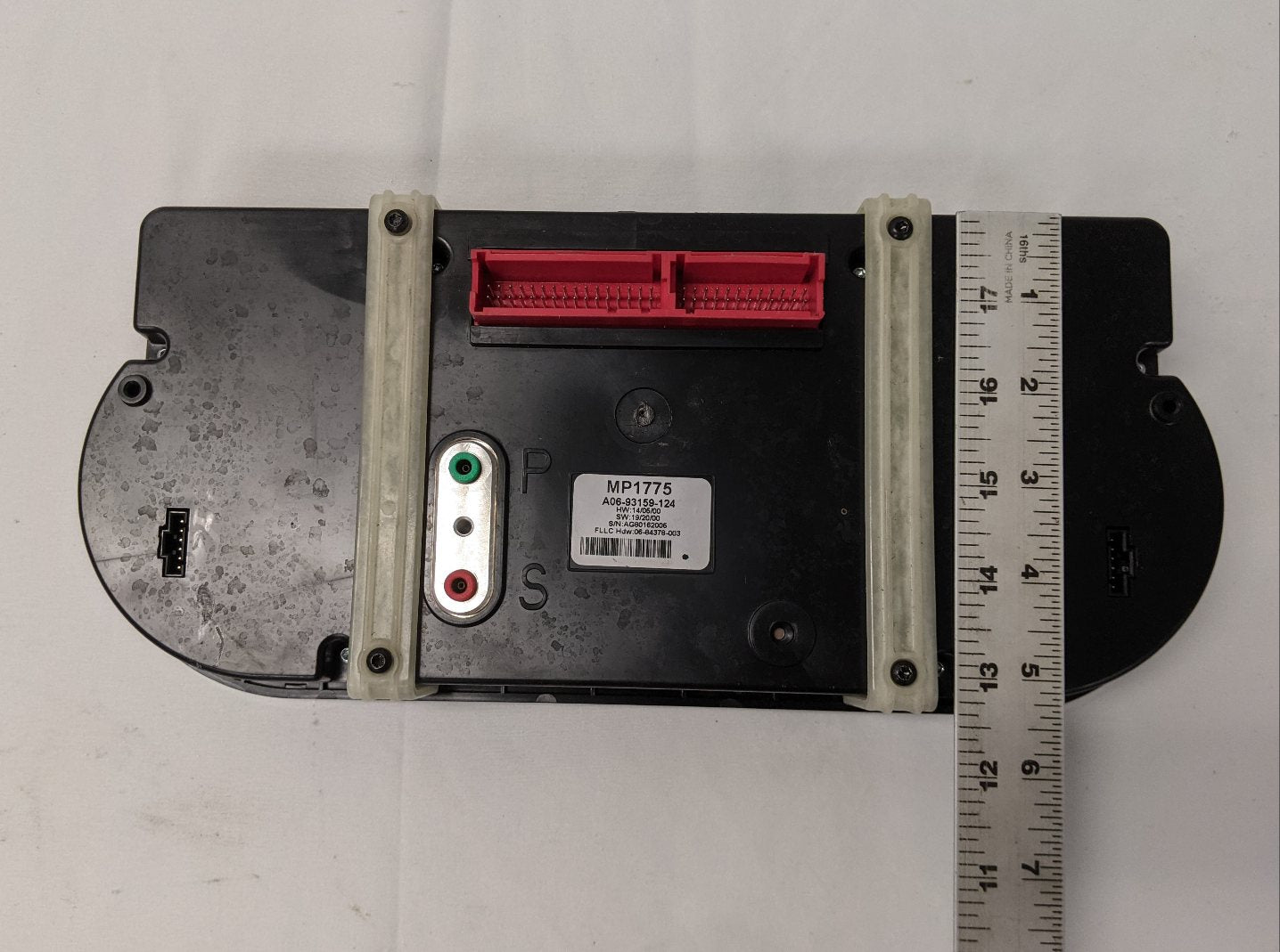 Damaged Western Star Km/Hr NAFTA Instrument Panel Dash Cluster-P/N A06-93159-124