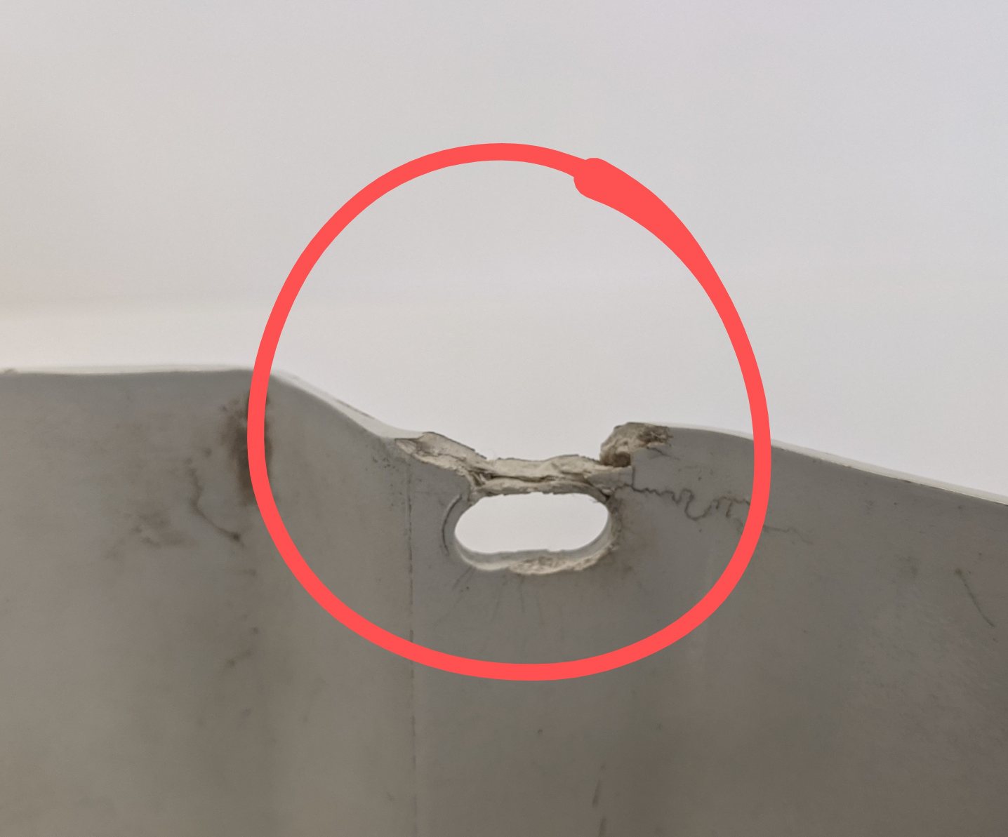 Damaged Freightliner M2 LH Under Cab Wheel Well Cover Cowl - P/N  18-69207-000 (6550766026838)