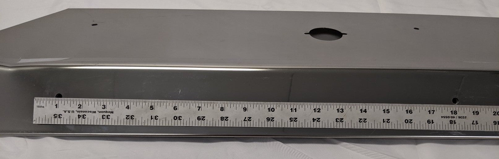 Damaged Western Star LH Stainless Steel SBA Cab Skirt - P/N  A18-65788-001