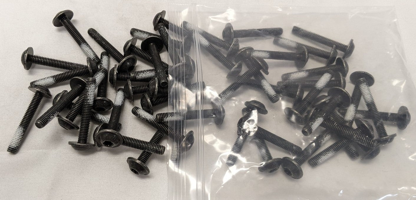 *Lot of 50* New M6-1mm x 40mm Full Thread Round Washer Head (Torx) Machine Screw