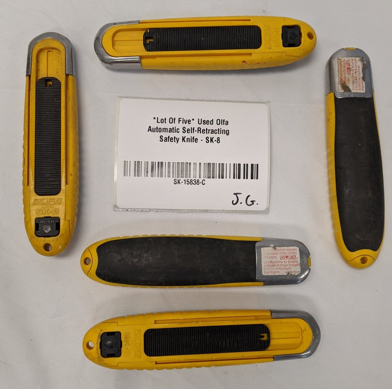 Olfa Auto-Retract Safety Knife - Lot of 5