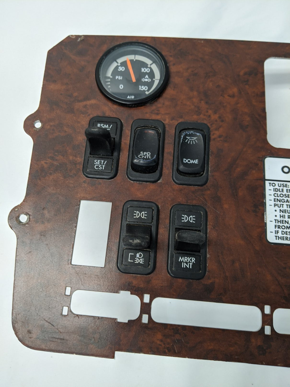 Used Freightliner Columbia Center Instrument Dash Panel- P/N 22-45867-000