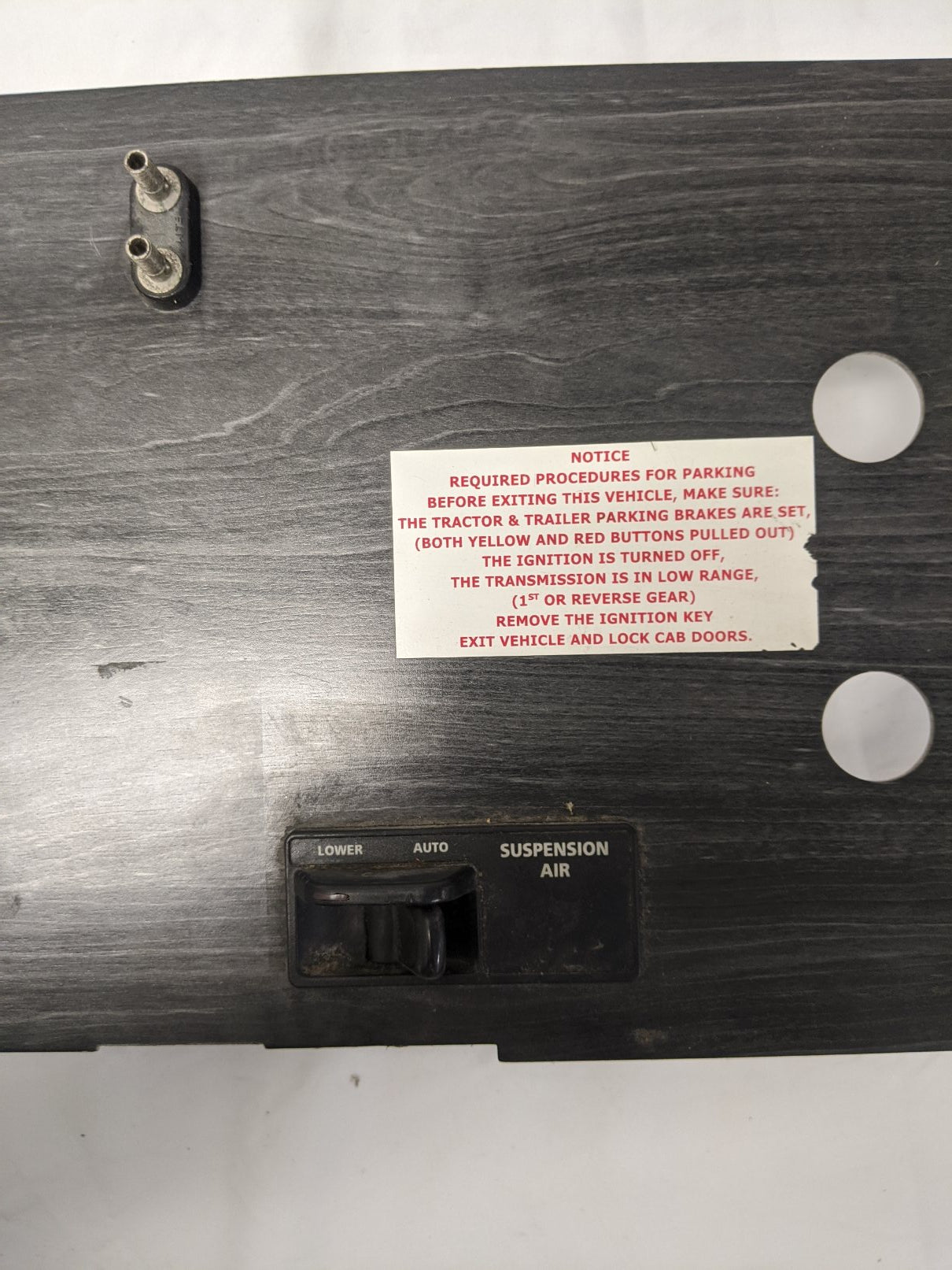 Used Freightliner Columbia Auxiliary Instrument Dash Panel  -  P/N 22-45867-010