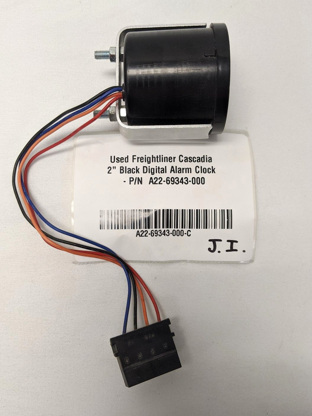 Used Freightliner Cascadia 2" Black Digital Alarm Clock - P/N  A22-69343-000