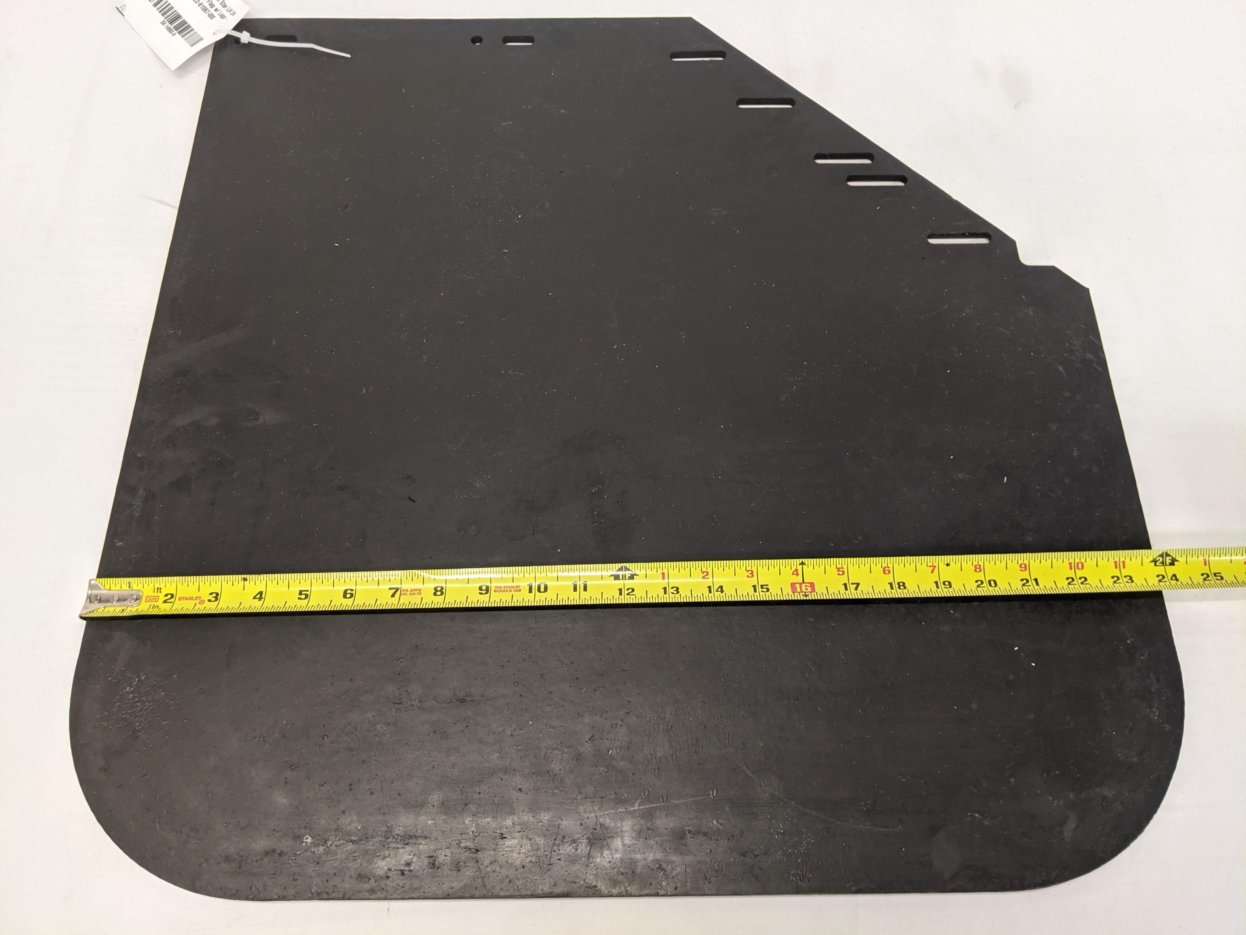 *Stained* Western Star LH 24 Inch Rear Mud Flap w/ Logo - P/N 22-81067-000 (10140332458300)