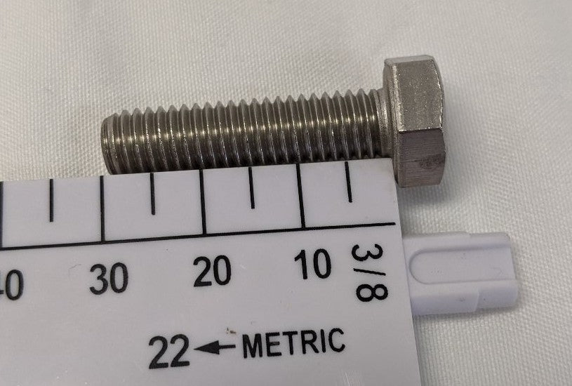 M8-1.25 x 30mm Stainless Steel Hex Bolts - A2-70, Fully Threaded, Lot of 50