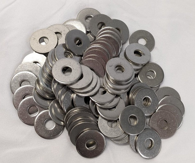 *Lot of 100* New 3/8" x  1-1/4" X 1/8" Stainless Steel Washers