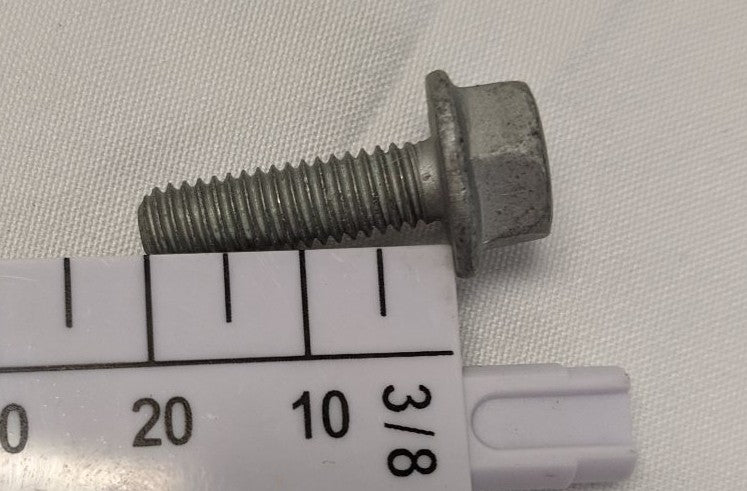 M6-1mm x 20mm Grade 8.8 Flange Bolts - Galvanized Steel, Fully Threaded, Lot of 50