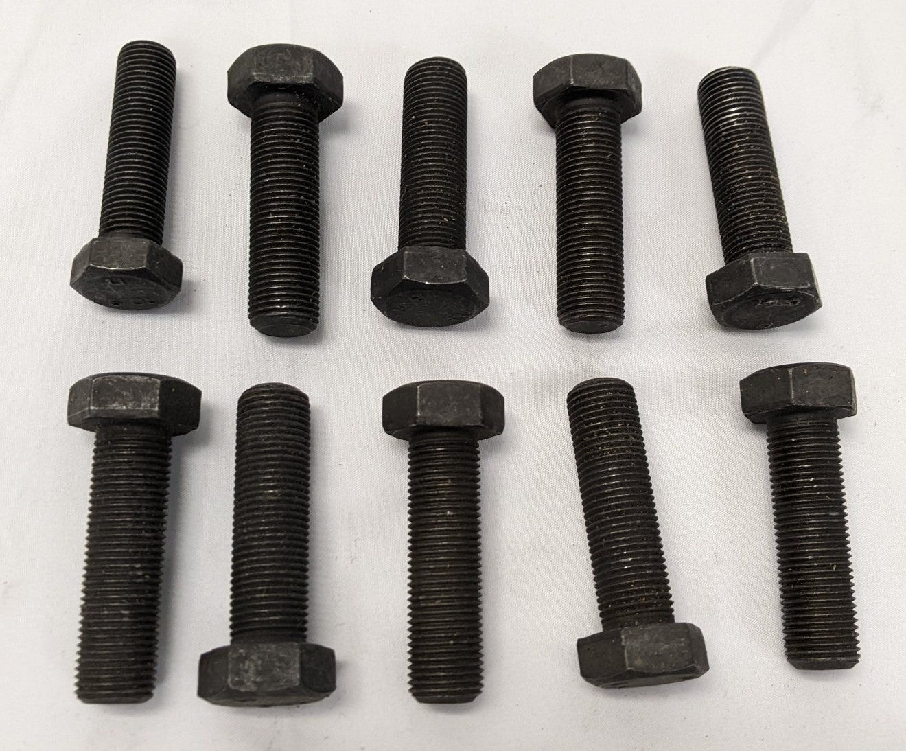 *Lot of 10* New M14-1.5mm x 55mm Fully Threaded Grade 10.9 Steel Hex Bolts