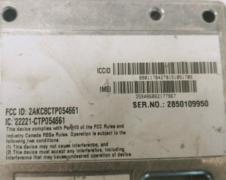 Freightliner Telematics Control Unit--DTNA--BOSCH--Broken Clip--P/N 66-05466-001 (4177274372182)