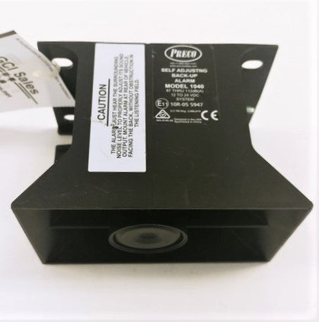 Preco Model 1040 Self Adjusting Backup Alarm--12-24VDC--87 thru 112dB(A)--Crack (8757375435068)