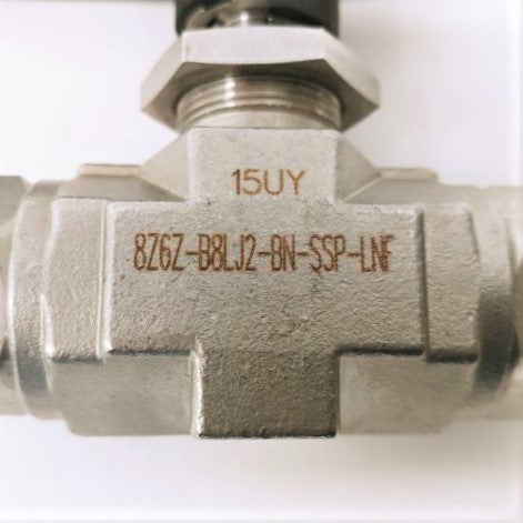 New Parker Stainless Inline 2-Way Ball Valve - 8Z6Z-B8LJ2-BN-SSP-LNF (4287058903126)